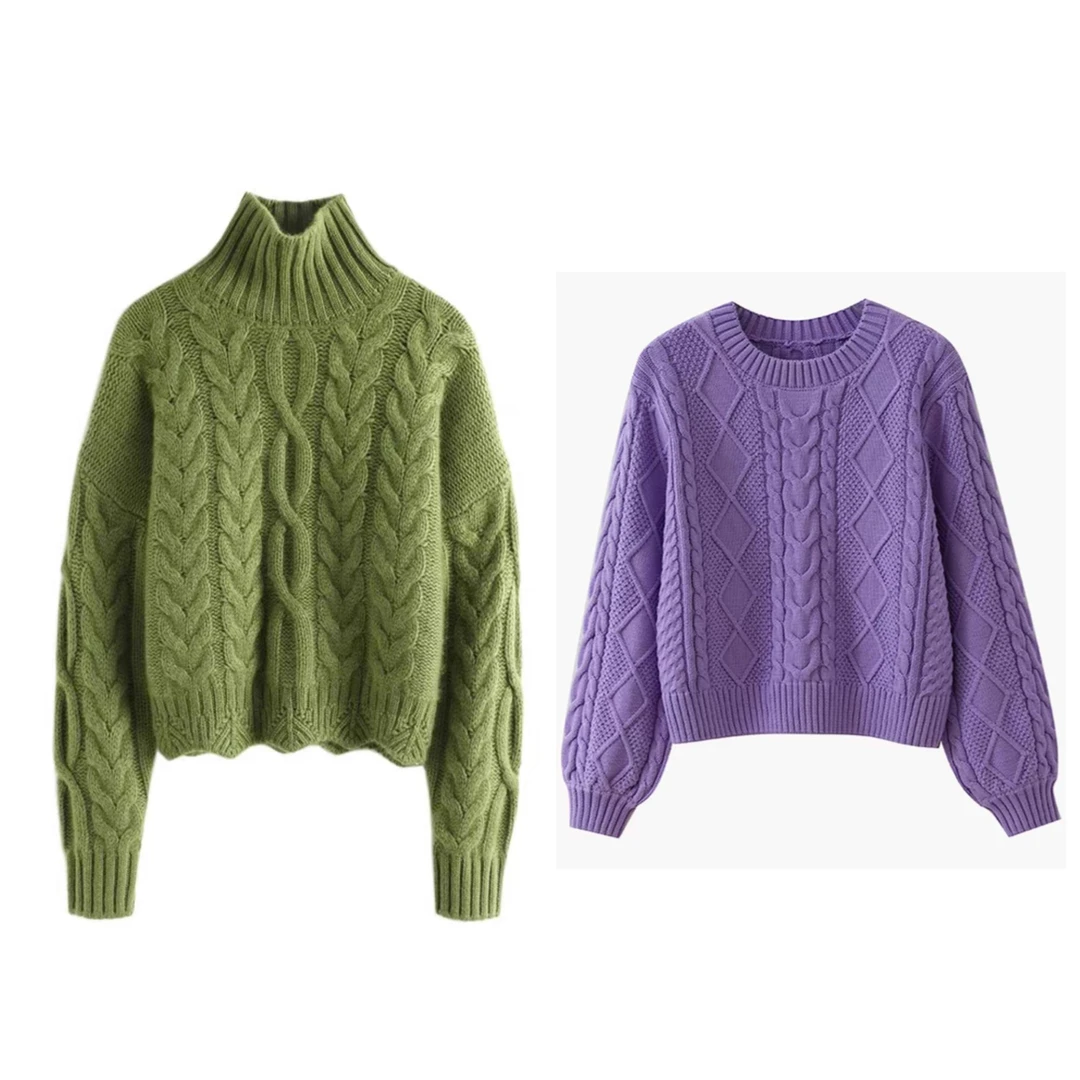 【黛黛日常】451-500纯色秋冬休闲百搭毛衣