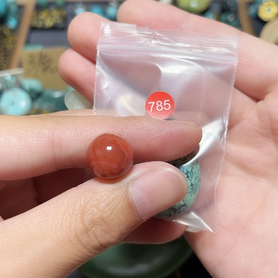 言***a未镶嵌圆珠桶珠老型手串！！玛瑙/玉髓