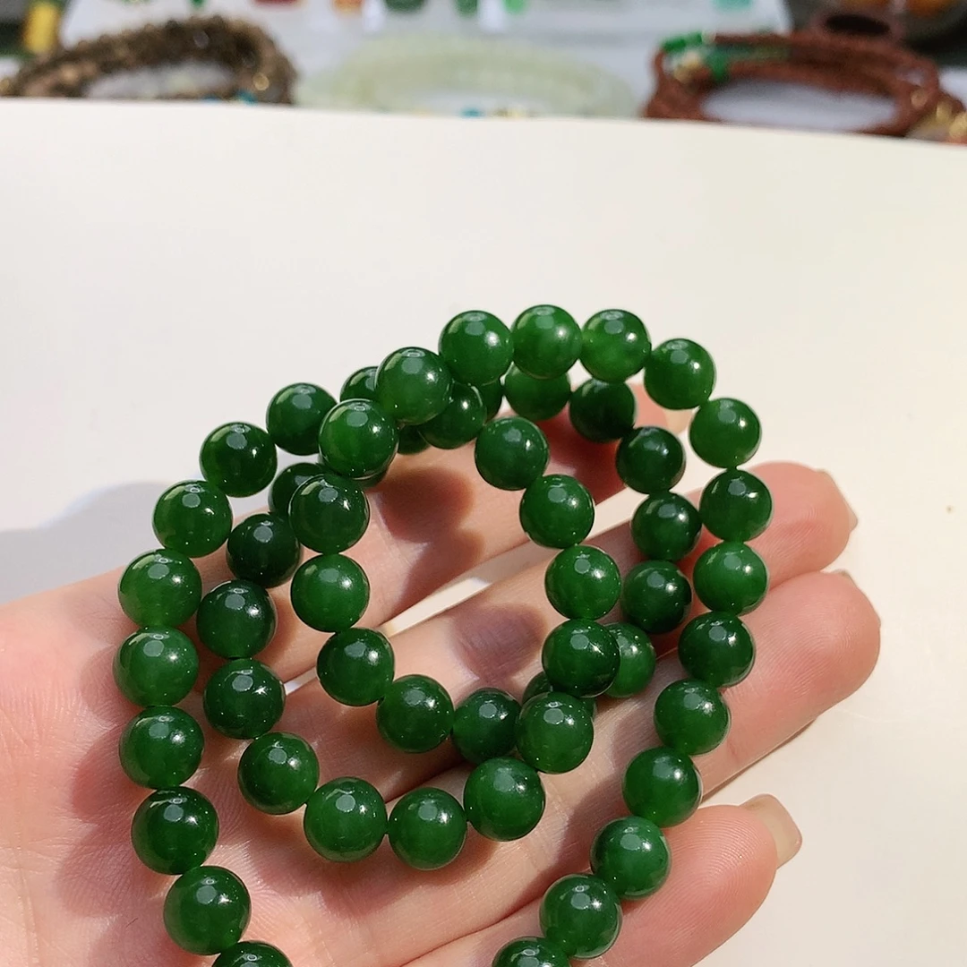 和田玉（碧玉）未镶嵌颈饰碧玉颈饰