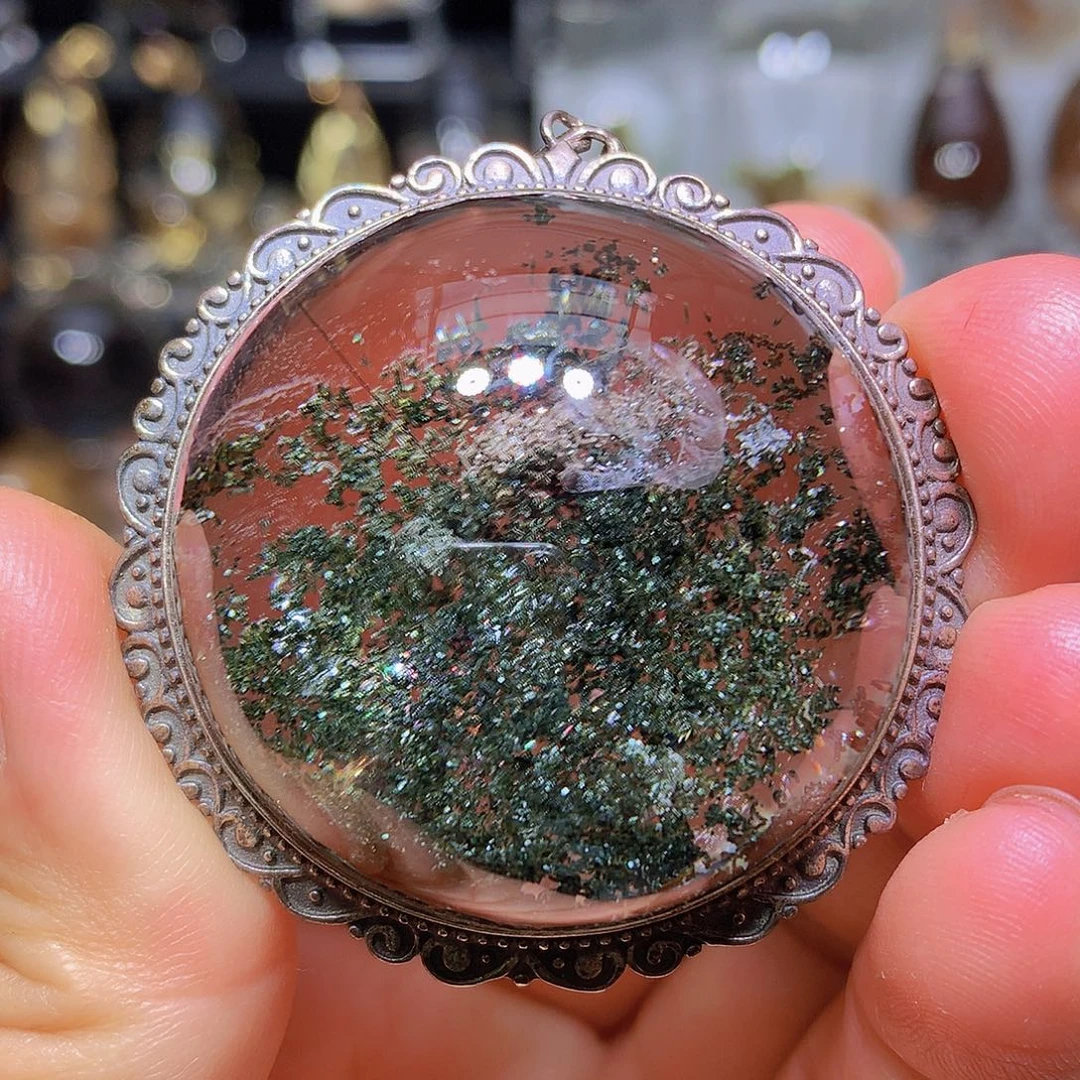 水晶珠宝半成品银S925镶嵌定制款