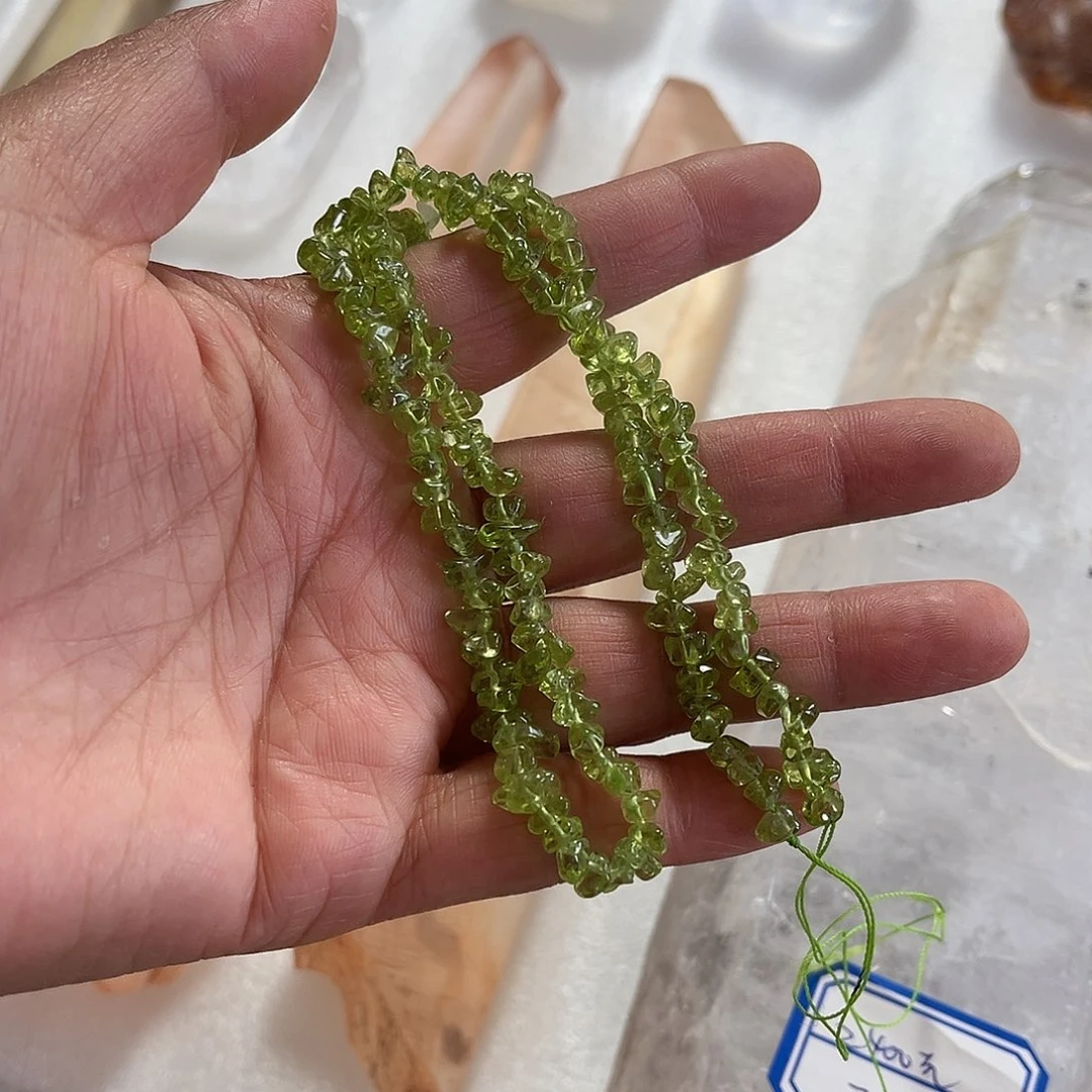 天然水晶碎石未镶嵌水晶风*