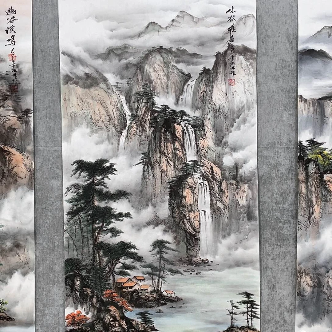 国画凤*绘画作者庞林画心
