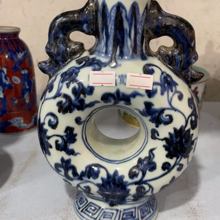 陶土用****4青花瓷器瓶子