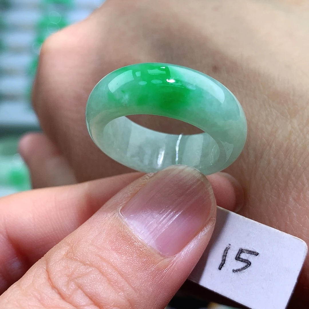 翡翠戒指未镶嵌15号