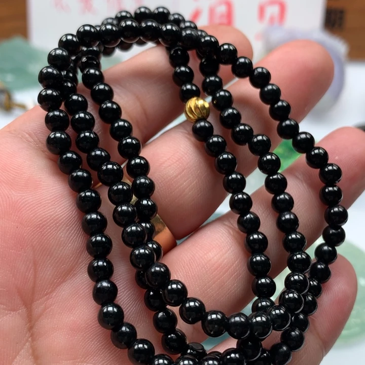 翡翠颈饰未镶嵌保真天然A货翡翠