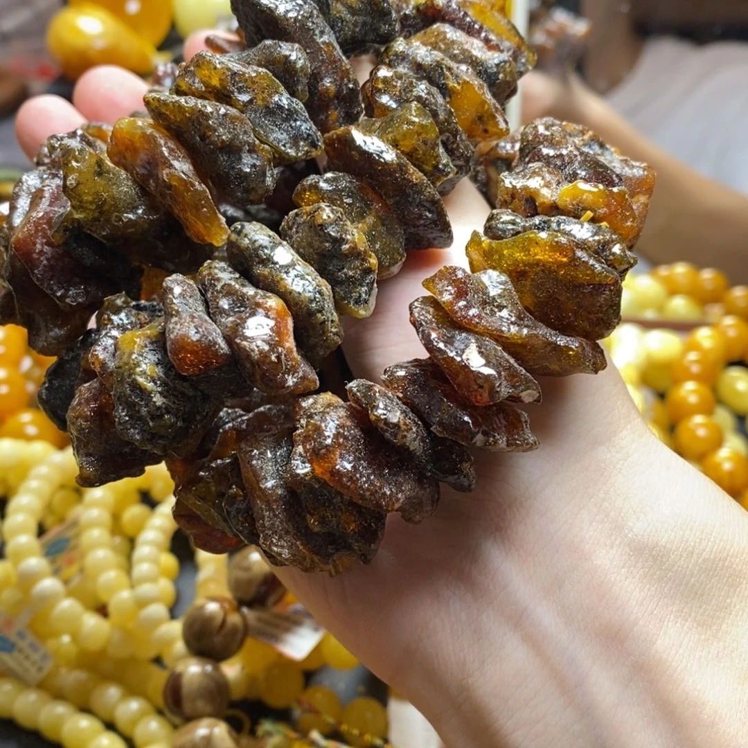 琥珀未镶嵌珠宝奇石