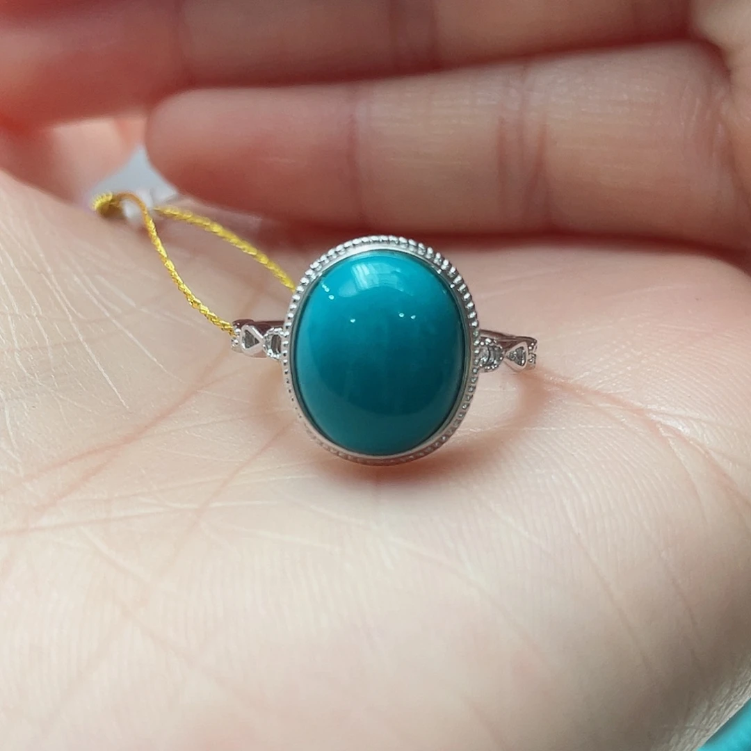 绿松石颈饰银S925镶嵌