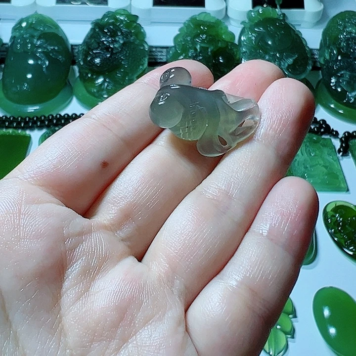 蛇纹石玉未镶嵌手把