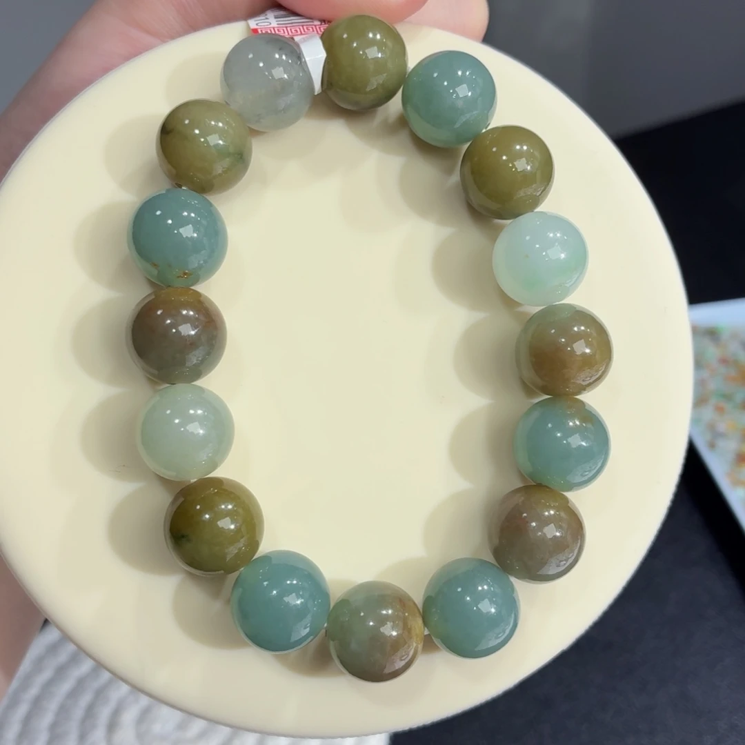 未镶嵌手链翡翠黄绿特色卡13.9