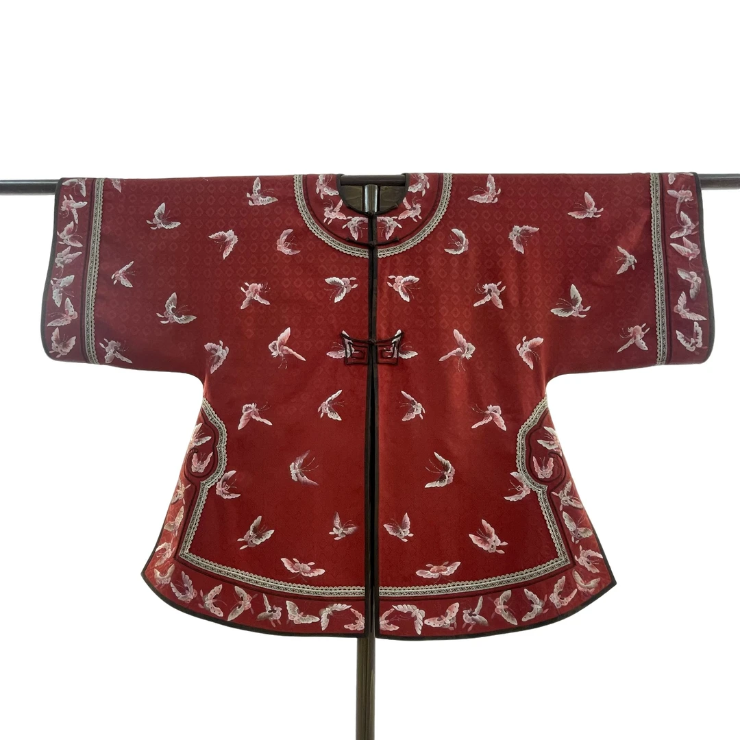 寨优袡【百蝶飞舞】新中式复古重锻工艺香云纱姐姐服上衣