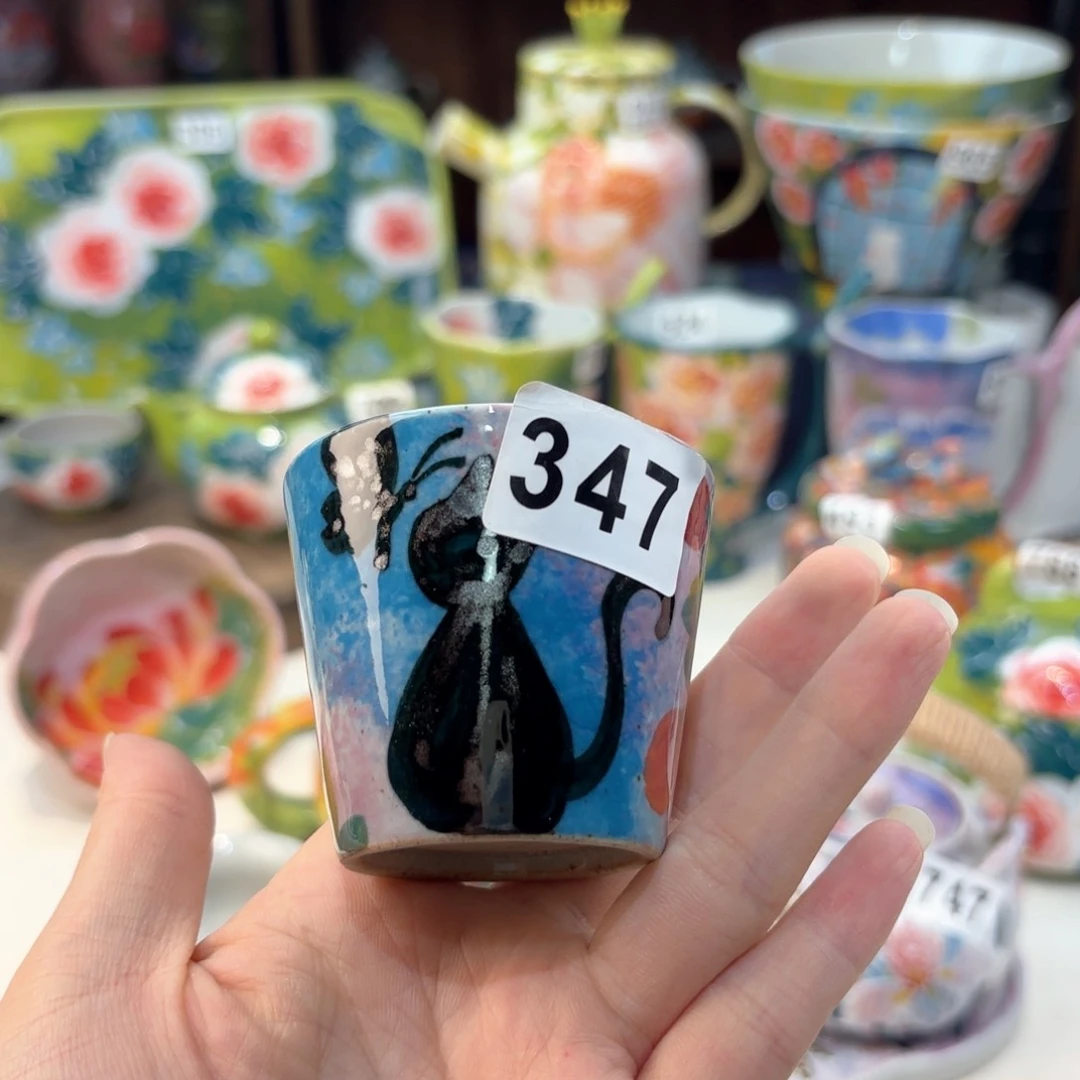 景德镇手绘高温釉下彩陶瓷茶具