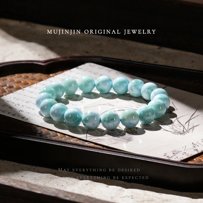 天然海纹石10mm+手链女款时尚百搭手饰品串珠手串CC1230