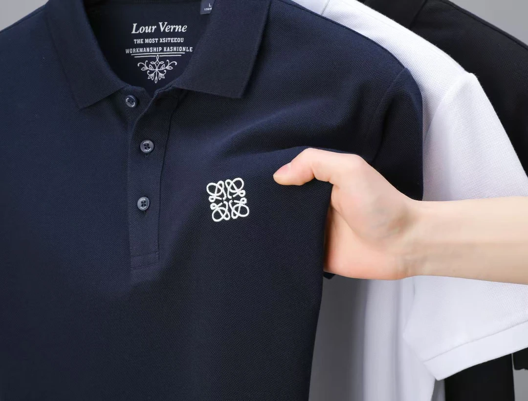 2025夏季重磅纯棉罗家T恤polo衫