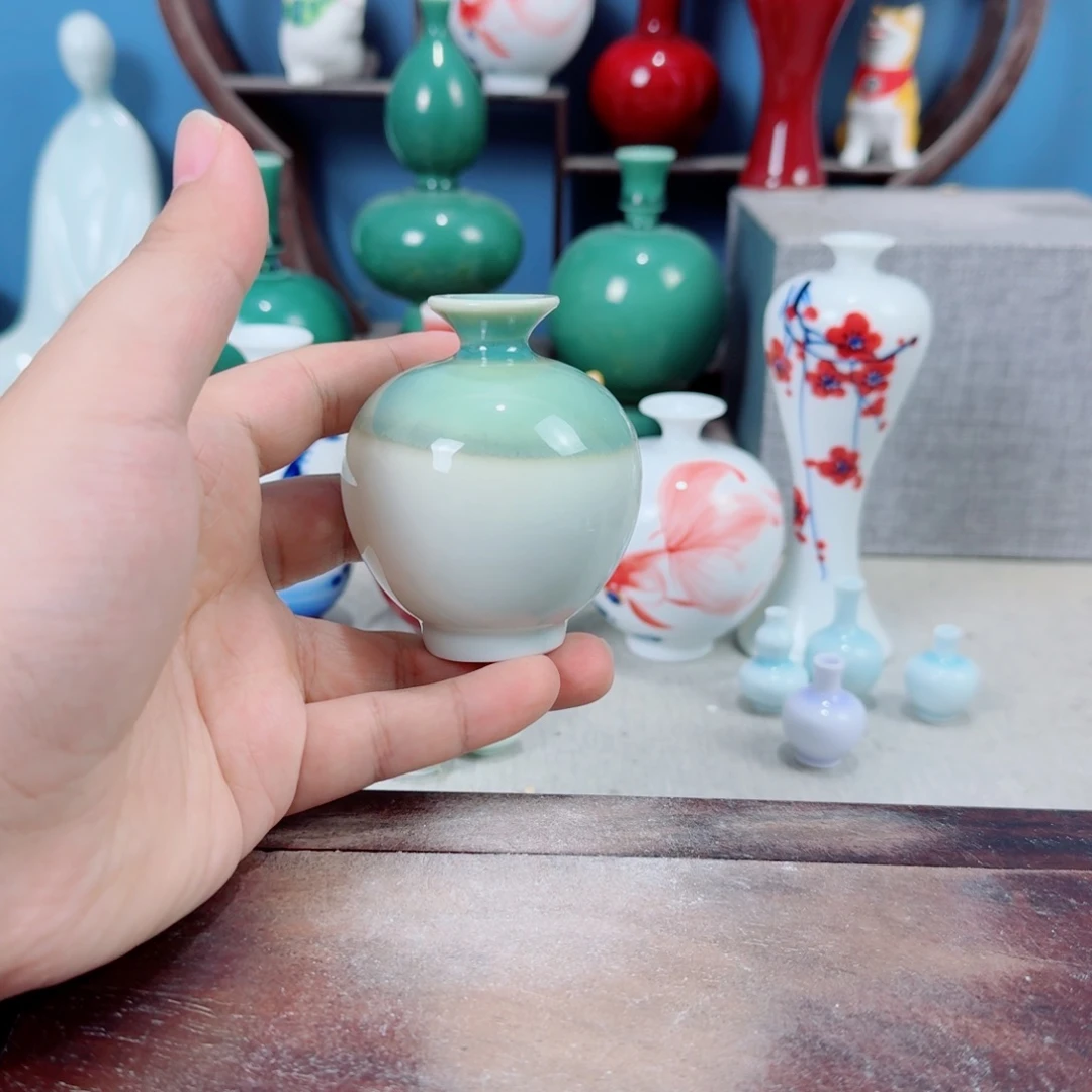陶瓷手工小花器摆件