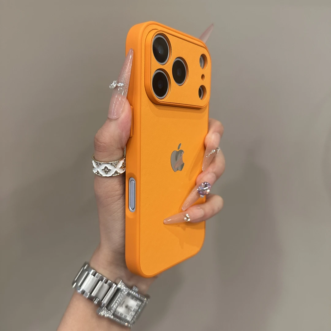 秋冬新款高级素皮纹适用iPhone17promax手机壳16苹果15全包14女13