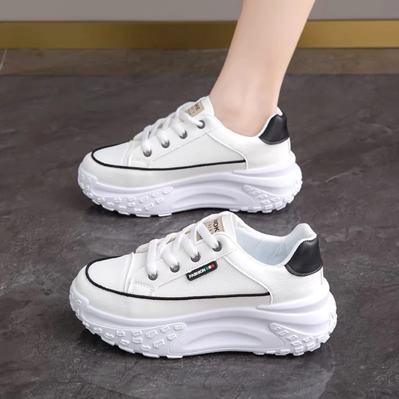 春夏板鞋小白鞋运动休闲鞋厚底百搭学生潮P002