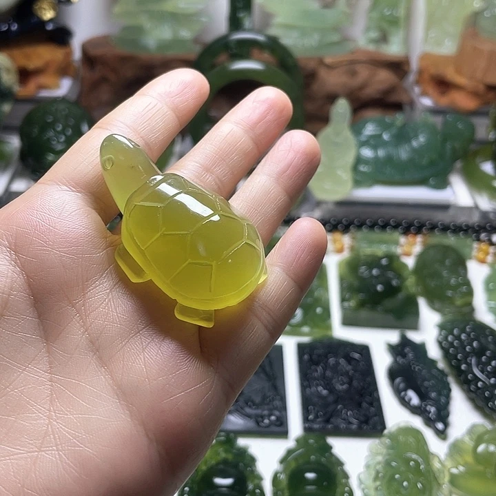 蛇纹石玉未镶嵌手把