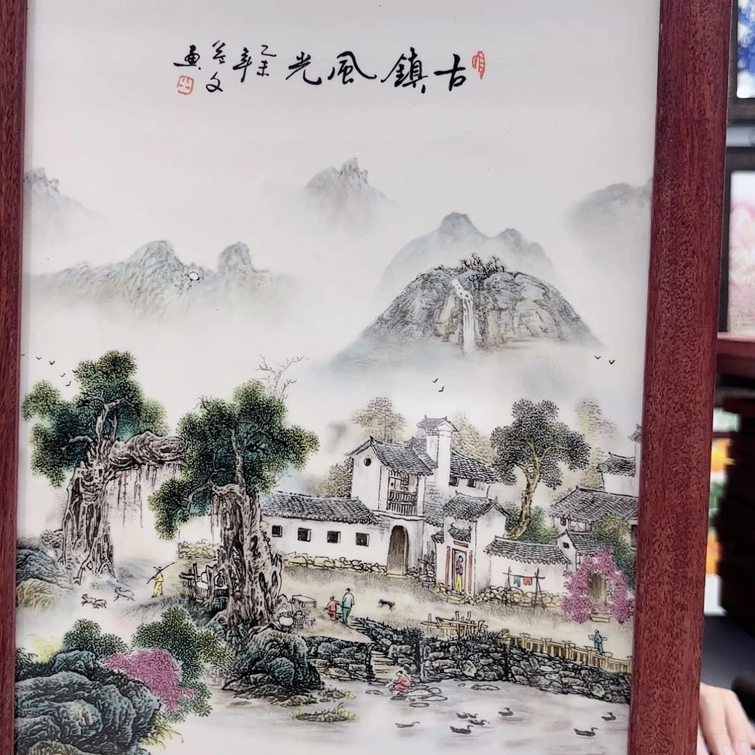 摆件景德镇陶瓷瓷板画