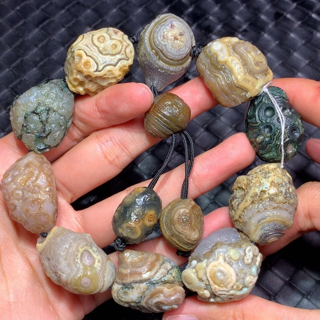 未镶嵌玛瑙/玉髓珠宝半成品