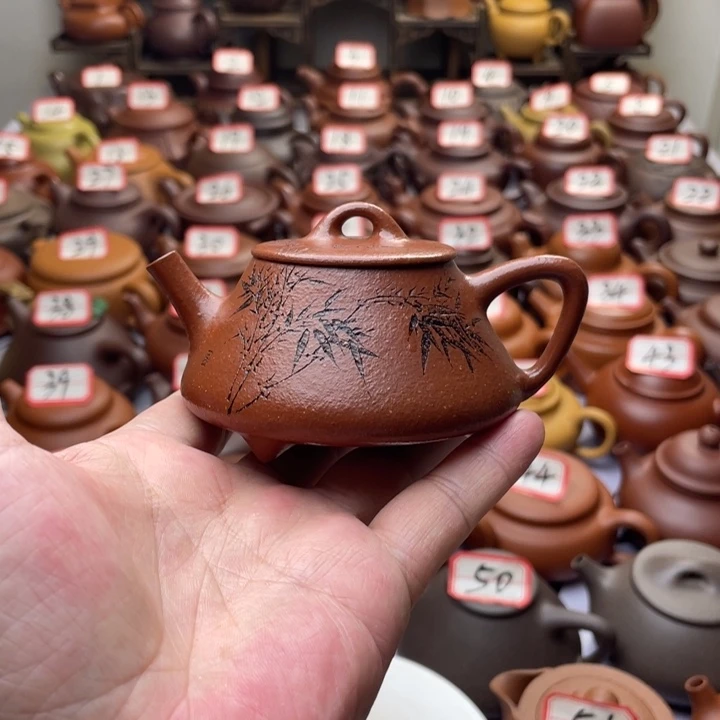紫砂茶壶宜兴紫砂半手工