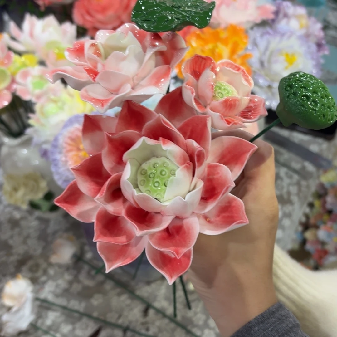 陶瓷花拍满20元发货，退款拉黑