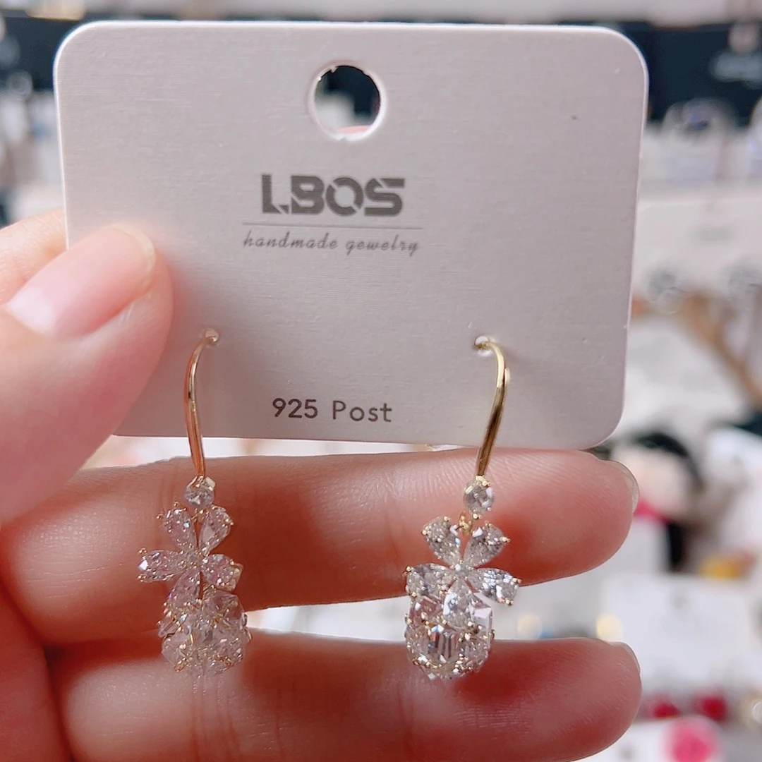 琉璃纯铜合金耳环的