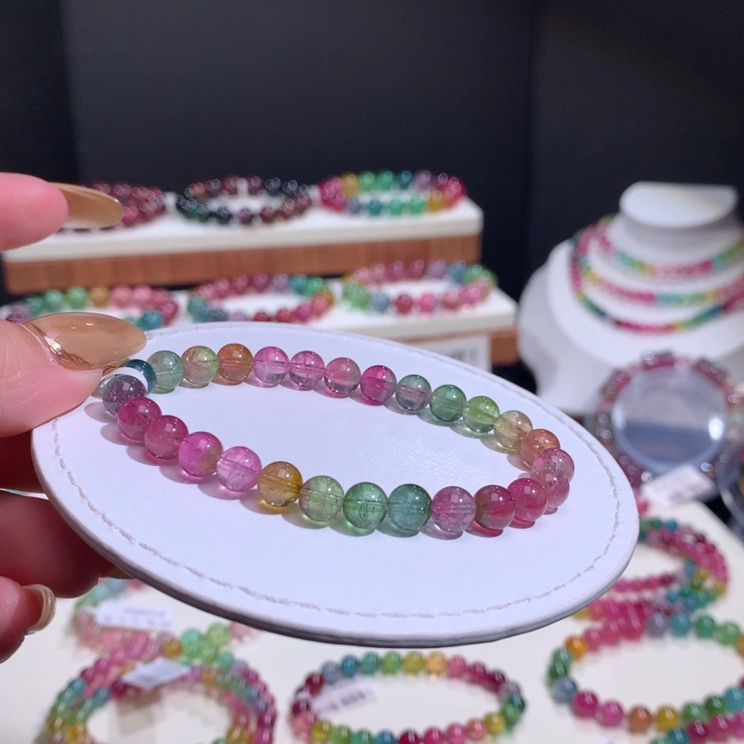 碧玺未镶嵌手链碧玺