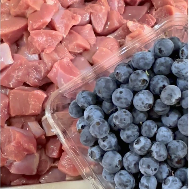 蓝莓鸭鸭汤包宠物鲜食零食