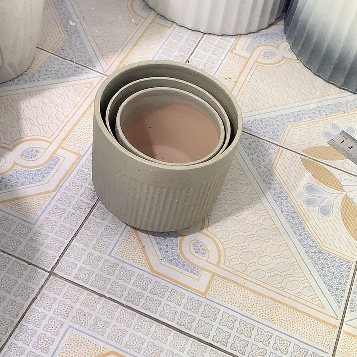 黄绿色磨砂大中小一套三个送托盘默认微瑕