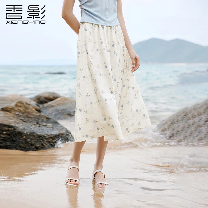 【直播专享】R85S657半身裙 香影花卉刺绣半身裙女夏季新款空气