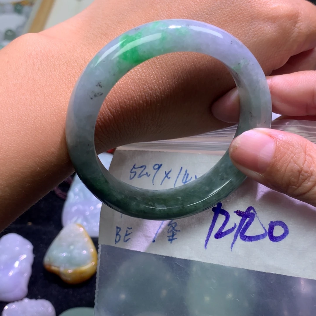 定制翡翠未镶嵌手镯53