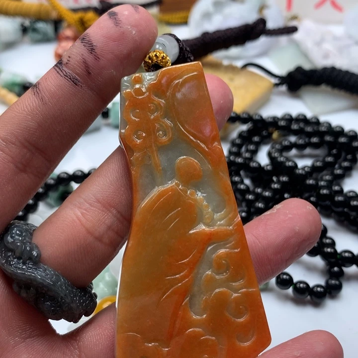 颈饰未镶嵌翡翠保真天然a货翡翠