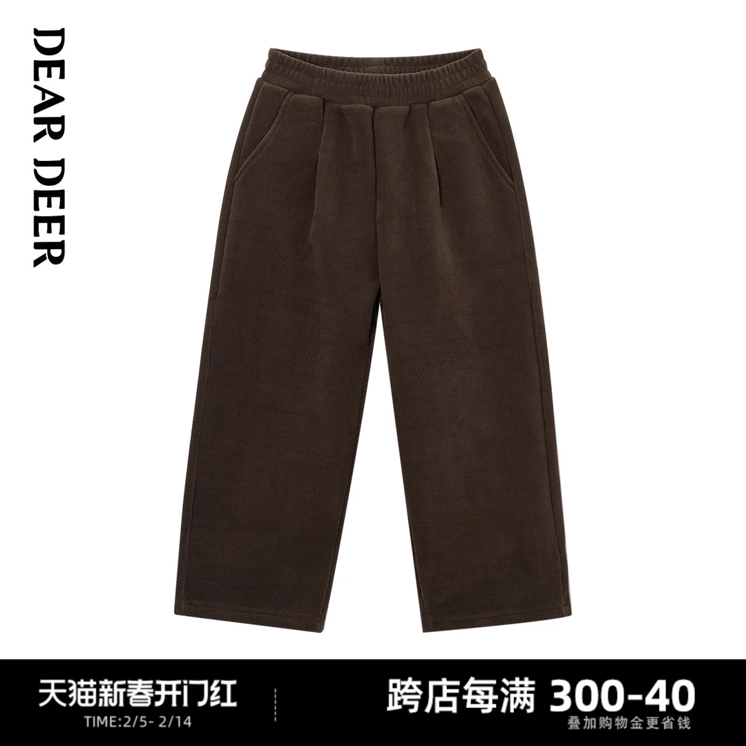 【门店同款】迪迪鹿女大童冬季长裤加绒加厚休闲裤子C124421413