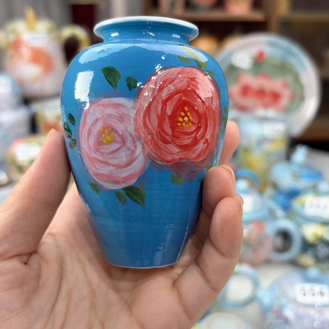 景德镇手绘高温釉下彩陶瓷茶具