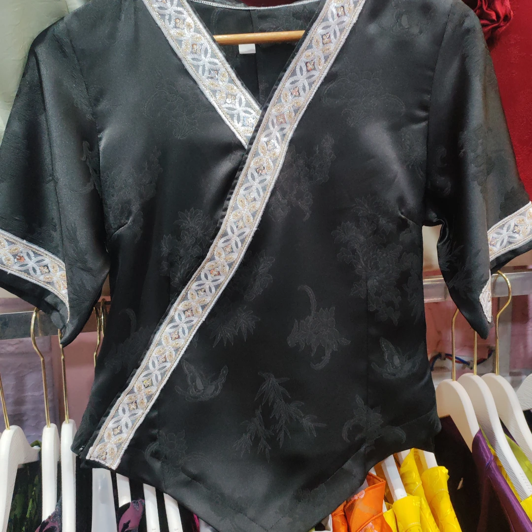 黑色苗族衣服流仠黑色款