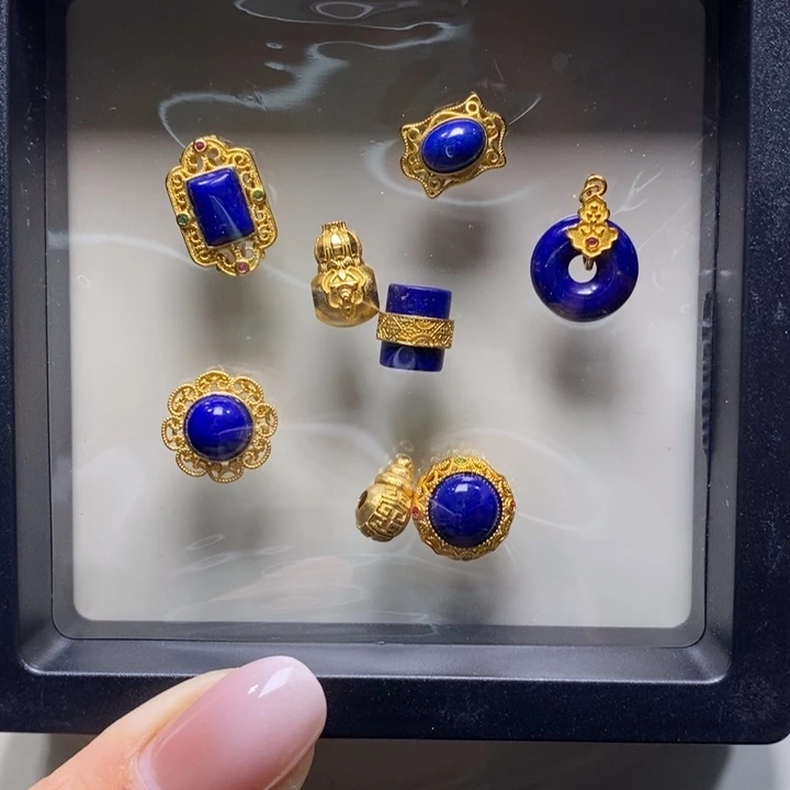 青金石银S925镶嵌漏！！下单询价