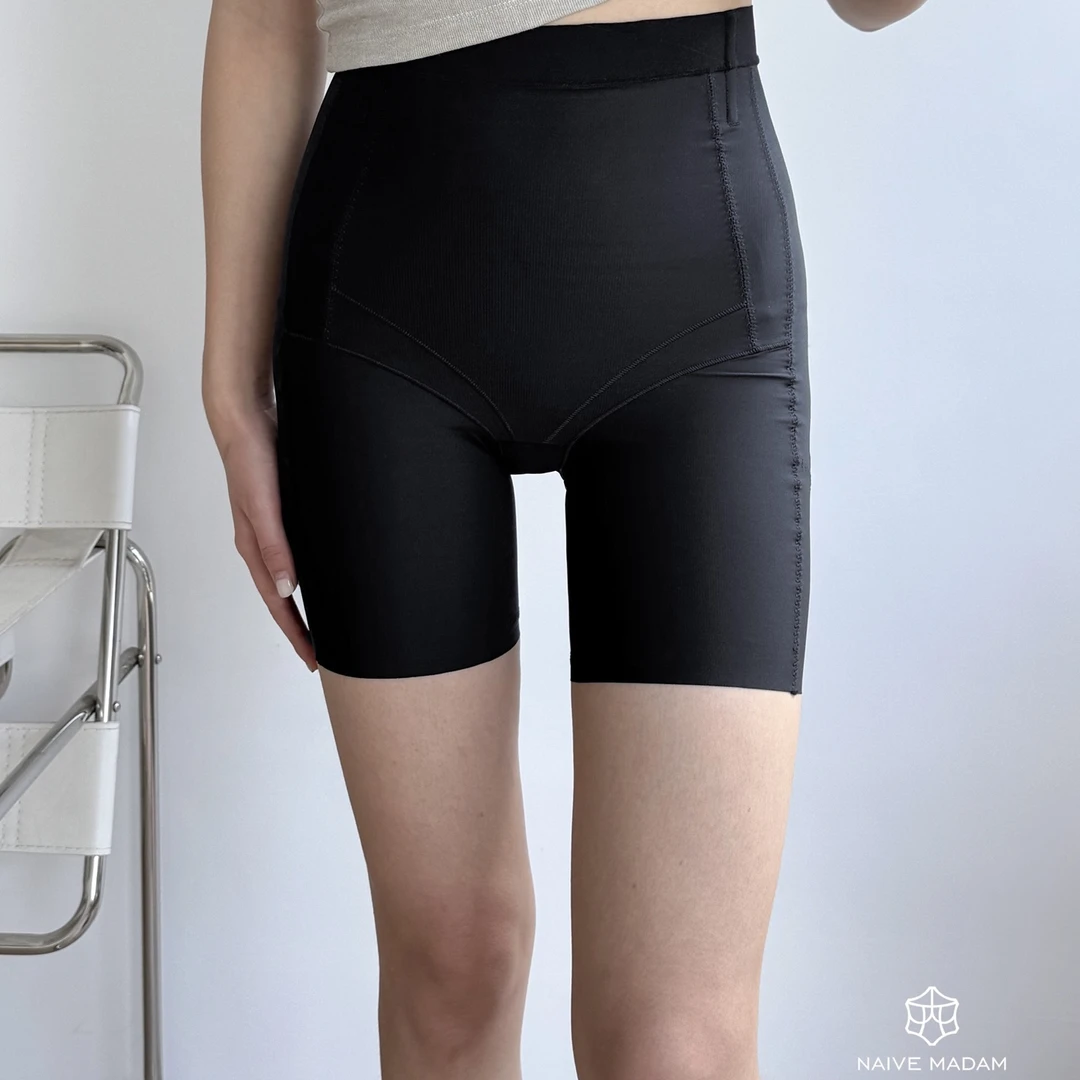 【硕和集】217010中腰收腹提臀裤塑形安全内裤女四分打底裤