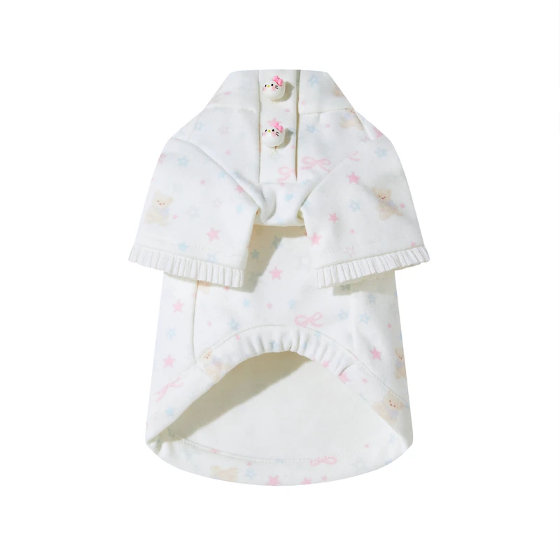 UNLEASHED韩国ins小熊印花打底马尔济斯狗狗秋冬内搭长袖宠物衣服