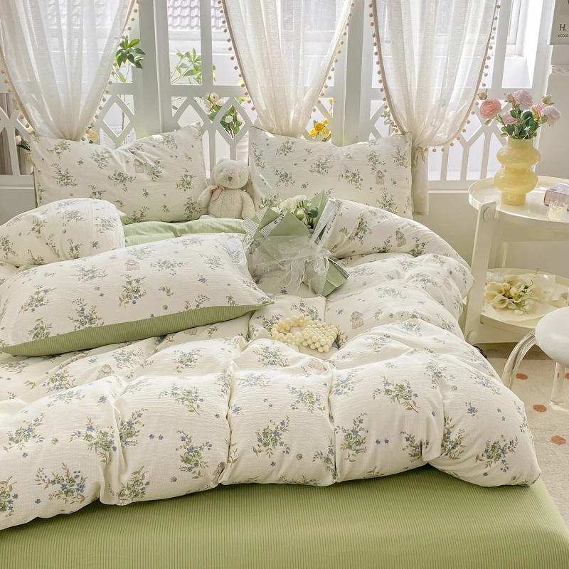 南通生产厂家全棉被套床单枕套舒适亲肤印花针织梭织保暖床盖床笠