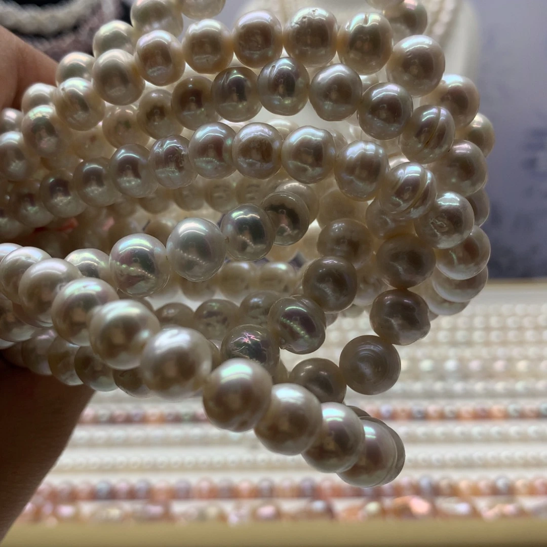 淡水珍珠耳饰合金