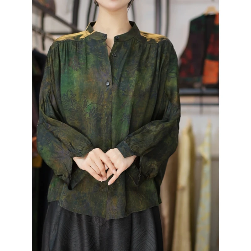 【骑袍墨汐上衣】 上衣新中式大码妈妈装上衣