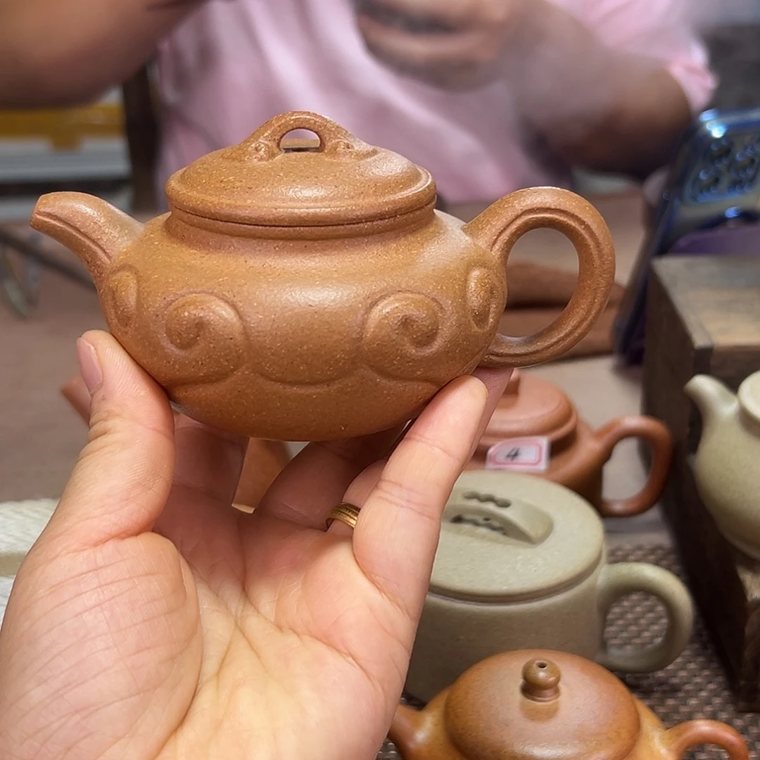 茶壶紫砂仿古如意180cc宜兴紫砂
