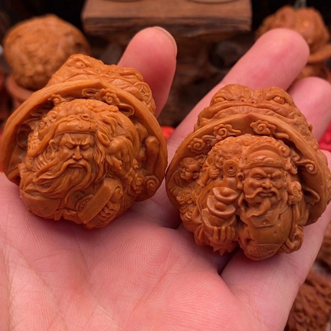 隔***董核桃手串/手链佛肚文武财神金蟾