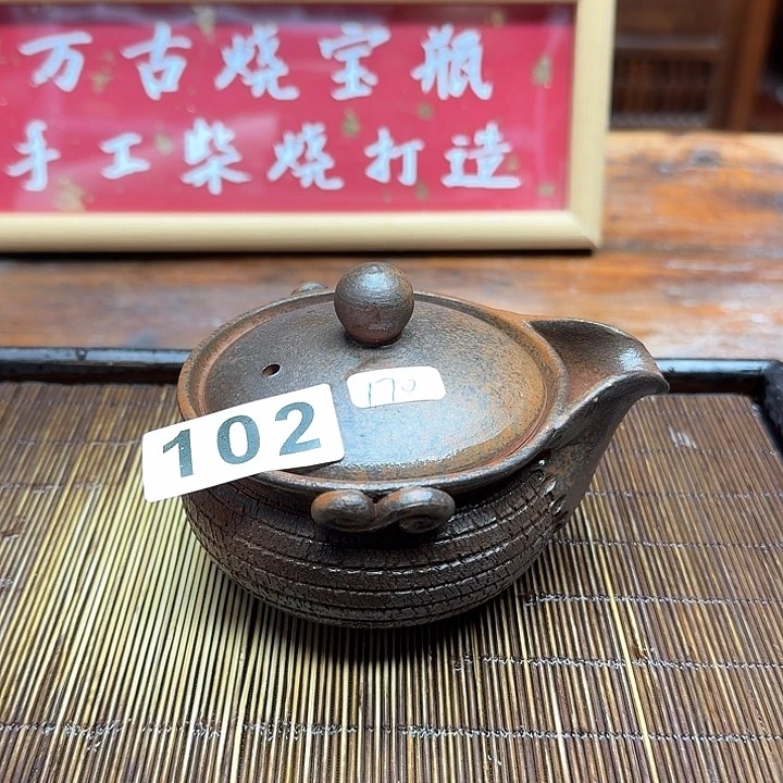 纯手工制作粗陶茶具