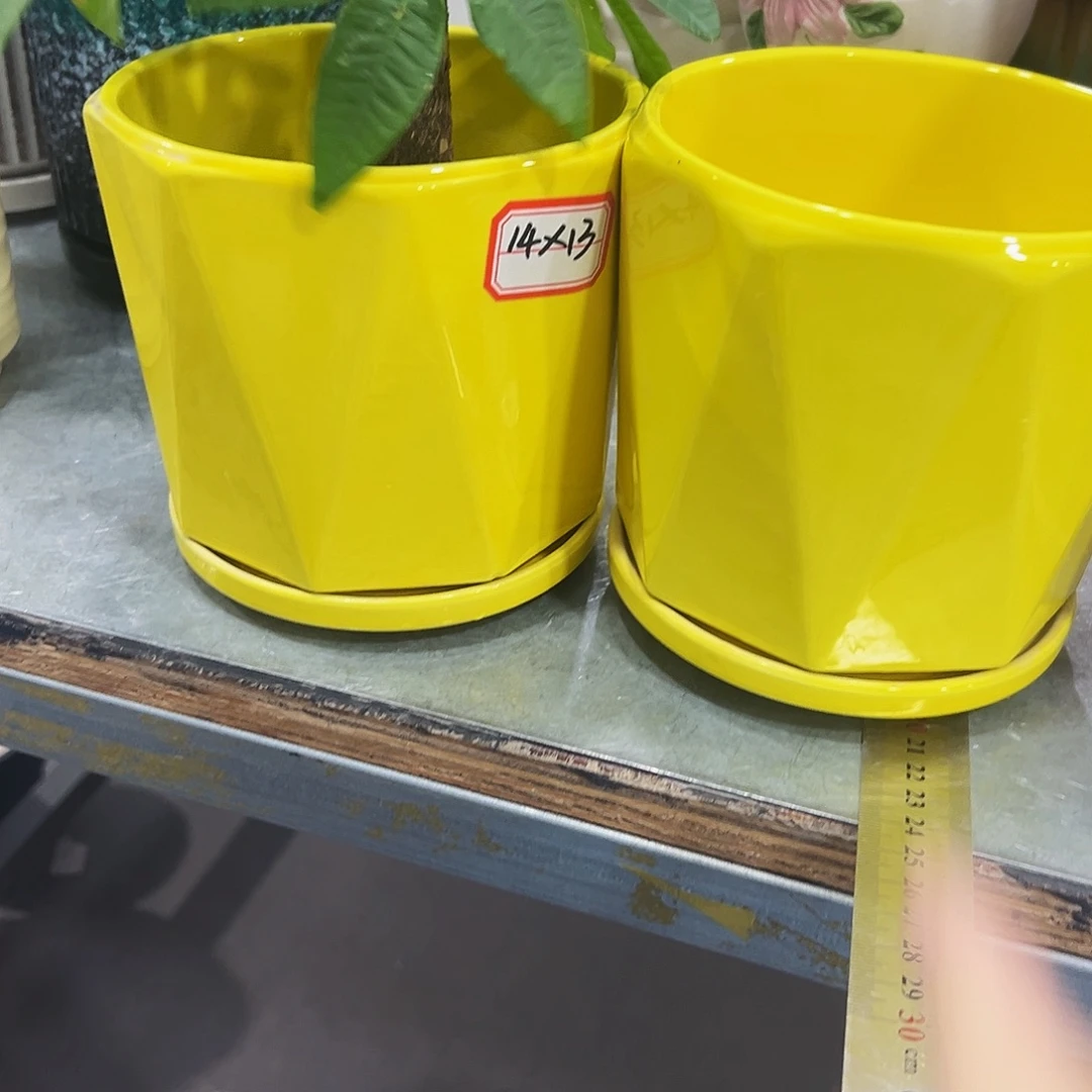 外贸尾单陶瓷花盆凑10米包邮