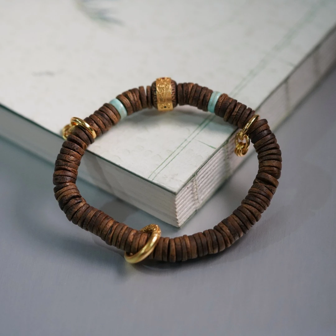 沉香（古韵悠悠）奇楠沉香DIY设计款手串SYLWC0005