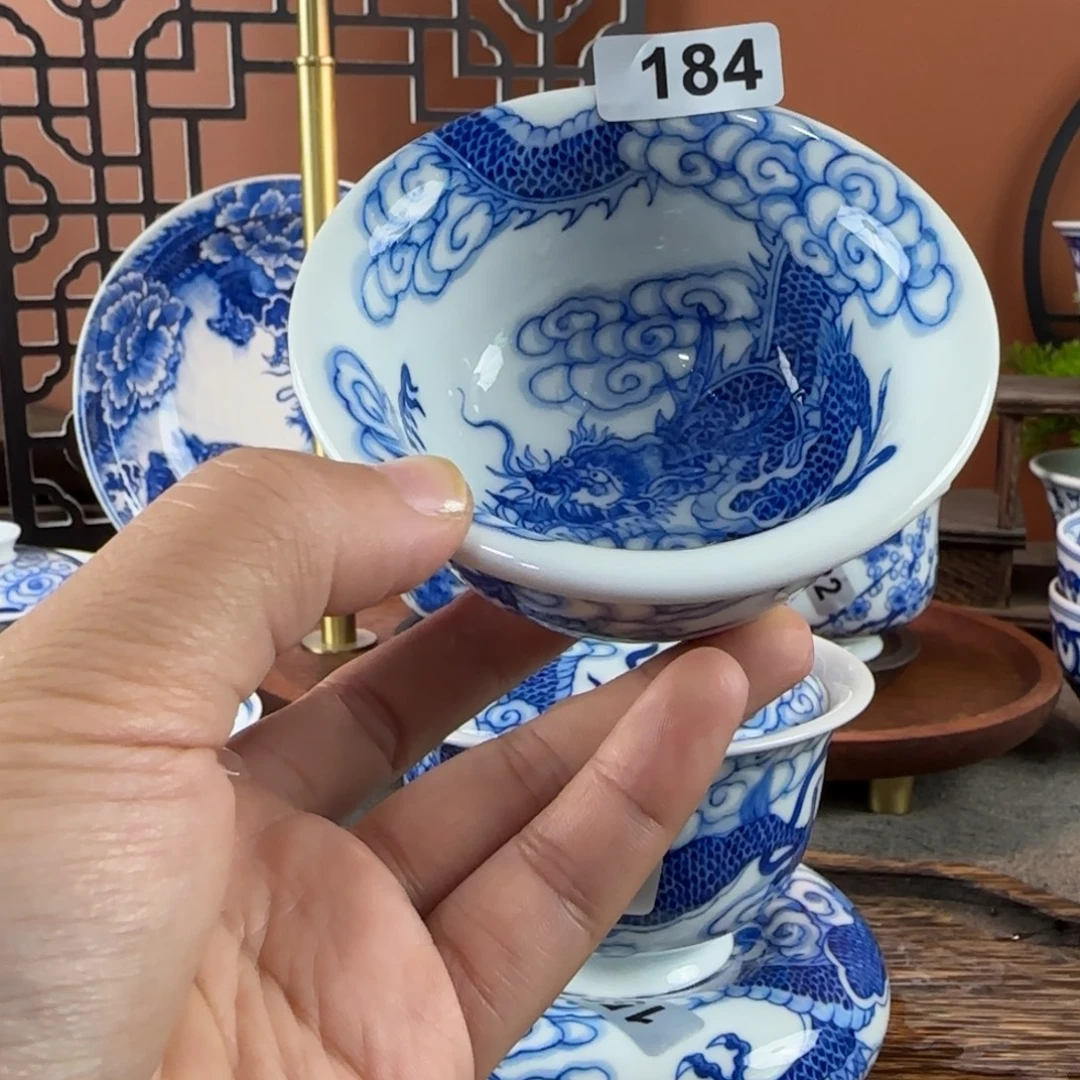 瓷片景德镇手绘青花茶器184