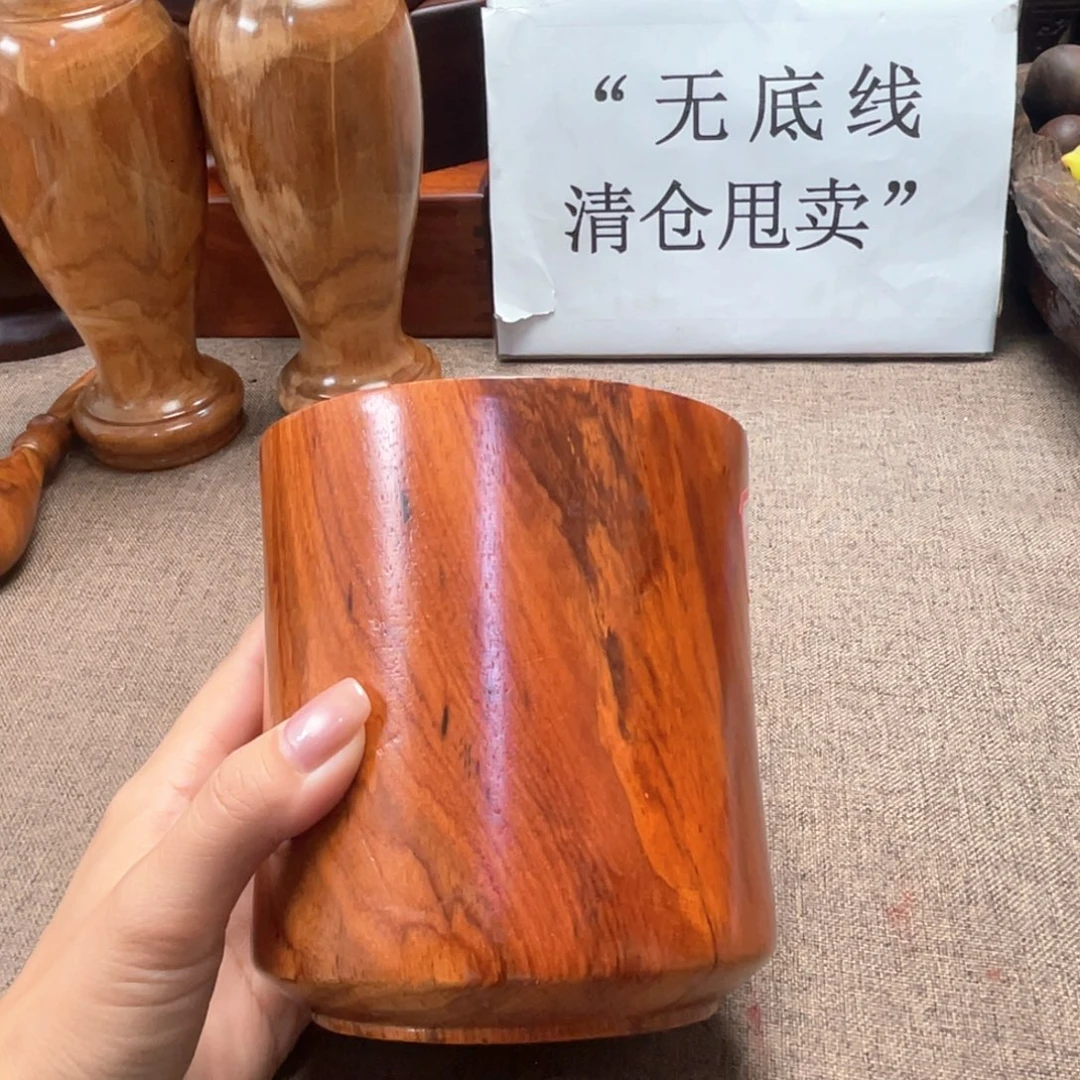 大果紫檀（缅甸花梨）笔筒