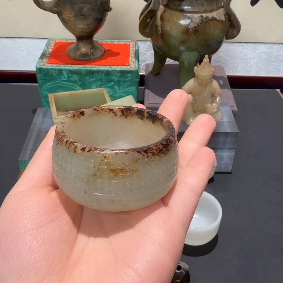 用***7和田玉未镶嵌挂件