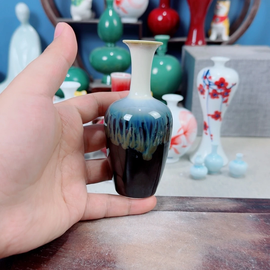 陶瓷手工小花器摆件